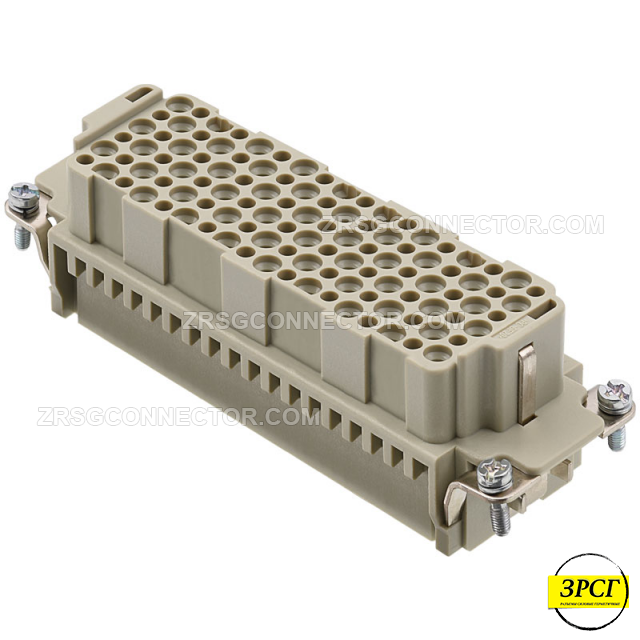 РСГМ-108-10-Р-Г Разъем / вставка / мама / гнездо, 108 Pin, присоединение винтовое, 10 Ампер, 500 Вольт.