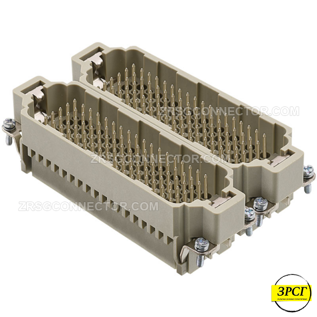 РСГМ-216-10-Р-Ш Разъем / вставка / папа / штекер, 216 Pin, винт. присоединение, 10 Ампер, 500 Вольт.