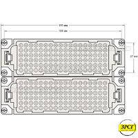 РСГМ-216-10-Р-Ш Разъем / вставка / папа / штекер, 216 Pin, винт. присоединение, 10 Ампер, 500 Вольт.