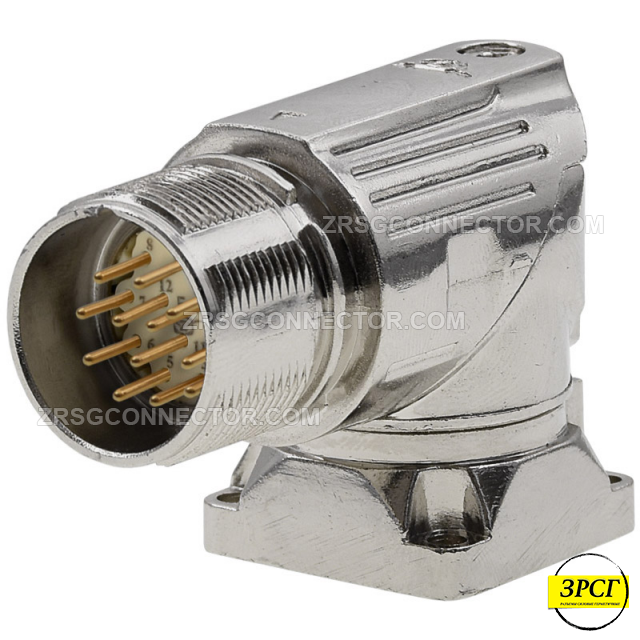 Разъем угловой M23 штекер/папа, 12 pin
