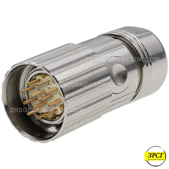 Разъем кабельный гаечный M23 штекер/папа, 12 pin